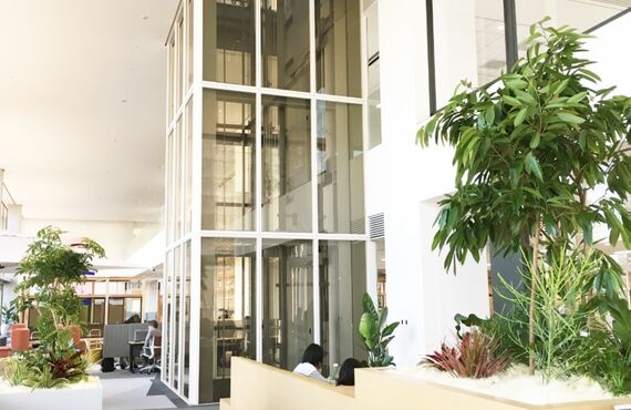 設置例：Office-３◎広島市のグリーンレンタルはグリーンポケット広島西